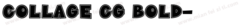 Collage Cg Bold字体转换